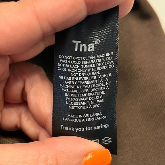 Aritzia TNA Brown Sweatfleece Boyfriend Fit Joggers XS - Picture 8 of 12